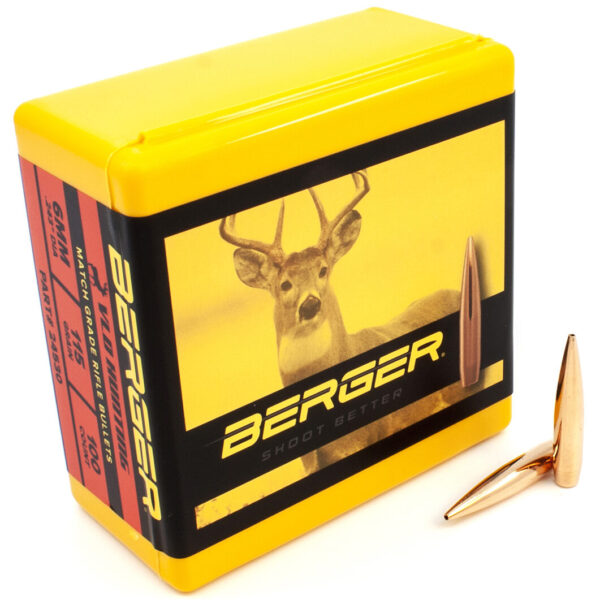 Berger .243 / 6mm 115 Grain Hunting Very Low Drag (100)