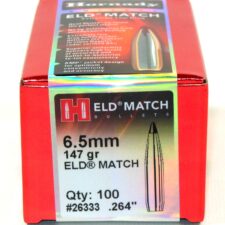Hornady .264 / 6.5mm 147 Grain ELD-M (Extremely Low Drag Match) (100)