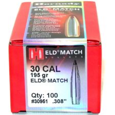 Hornady .308 / 30 195 Grain ELD-M (Extremely Low Drag Match) (100)