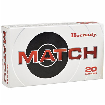 Hornady Ammo 308 Win 168 Grain Hollow Point Boat Tail Match (20)