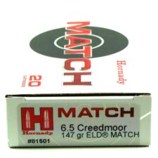 Hornady Ammo 6.5 Creedmoor 147 Grain ELD-M (Extremly Low Drag) Match (20)