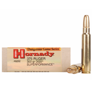 Hornady Ammo 375 Ruger 300 Grain DGS (Dangerous Game Solid) (20)