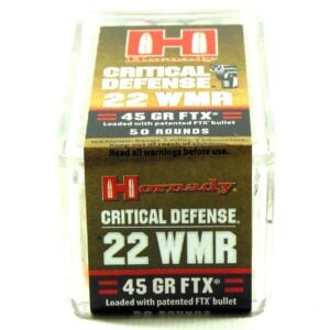 Hornady Ammo 22 WMR 45 Grain FTX (Flex Tip) Critical Duty (50)