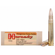 Hornady Ammo 375 H&H 270 Grain Soft Point-Recoil Proof Superformance