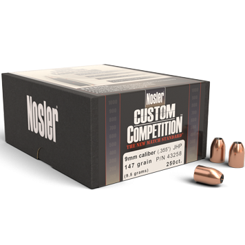 Nosler .355 / 9mm 147 Grain Jacketed Hollow Point (250)