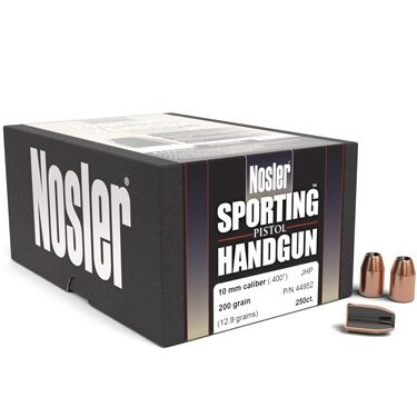 Nosler .400 / 40 200 Grain Jacketed Hollow Point (250)