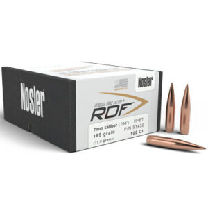 Nosler .284 / 7mm 185 Grain Hollow Point Boat Tail RDF (Reduced Drag Factor) (100)