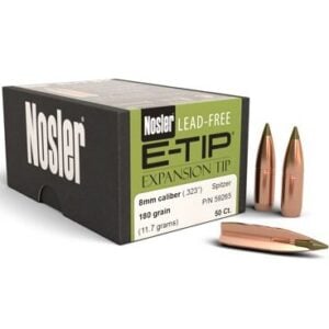 Nosler .323 / 8mm 180 Grain E-Tip (Lead Free) (50)