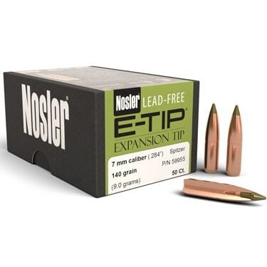 Nosler .284 / 7mm 140 Grain E-Tip (Lead Free) (50)