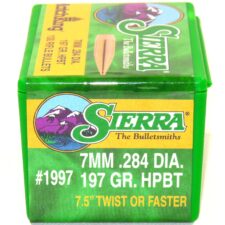 Sierra .284 / 7mm 197 Grain Hollow Point Boat Tail MatchKing (100)