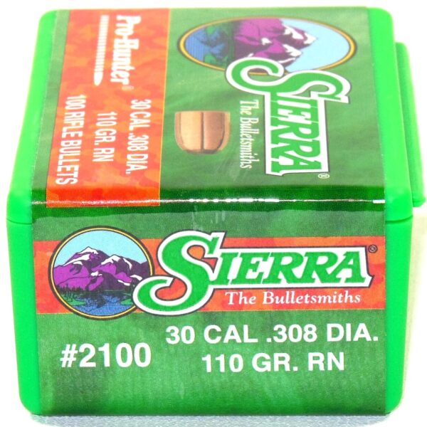 Sierra .308 / 30 110 Grain Round Nose Pro-Hunter-Hunter (100)