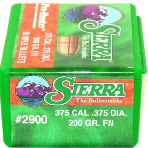 Sierra .375 / 375 Cal 200 Grain Flat Nose Pro-Hunter (50)