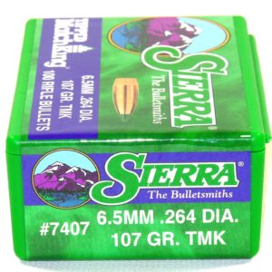 Sierra .264 / 6.5mm 107 Grain Hollow Point Boat Tail Tipped MatchKing (100)