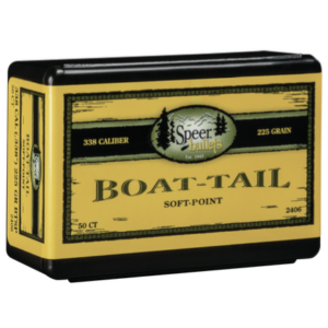 Speer .338 / 338 225 Grain Boat Tail Soft Point (50)