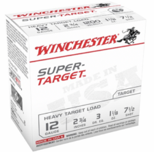 Winchester Shotshell Ammo 12 Ga 1 1/8 Oz #7.5 2 3/4" 3Dr Super Target 1200 Fps (25)