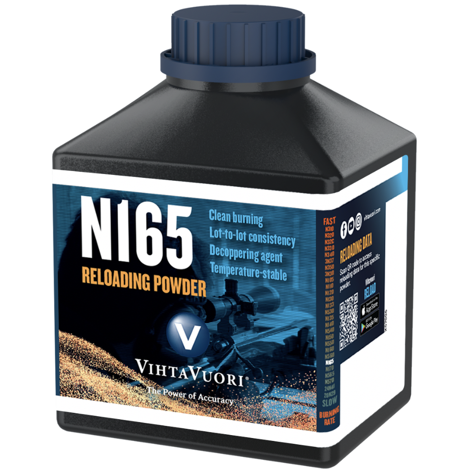 Vihtavuori N165 Smokeless Powder (1 lb or 8 lbs) - Powder Valley