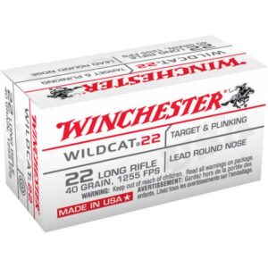 Winchester Ammo 22Lr 40 Grain Lead Round Nose (50) Super X Target 100 Bx/Cs