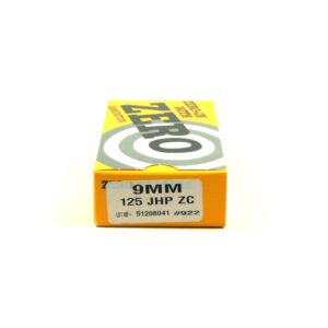 Zero Ammo Reload 9mm 125 Grain Jacketed Hollow Point (50)
