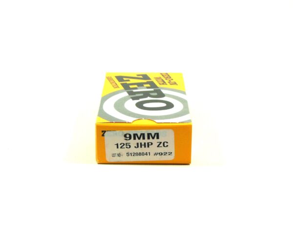 Zero Ammo Reload 9mm 125 Grain Jacketed Hollow Point (50)