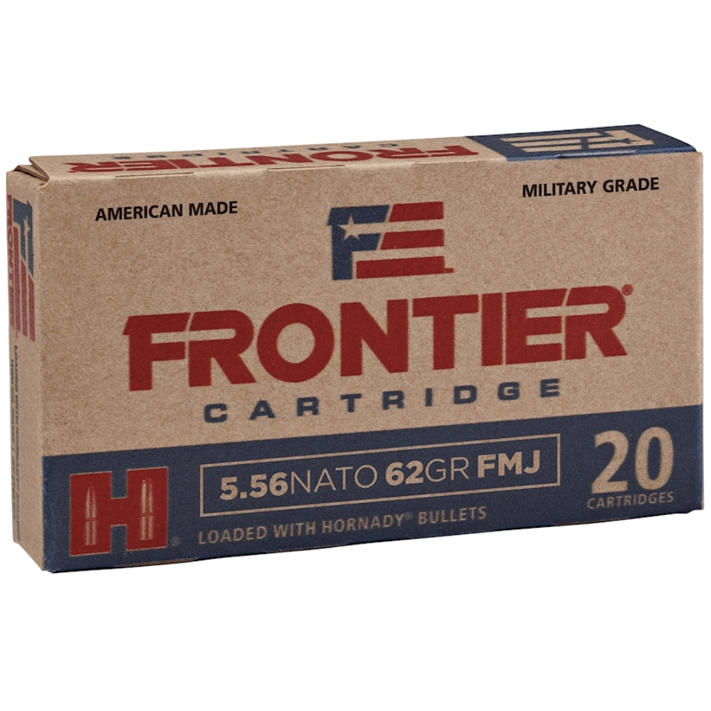 Frontier 5.56 Nato 62 Gr Hornady Full Metal Jacket Ammunition (20 Rounds)