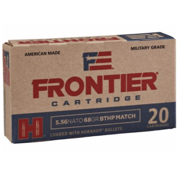 Frontier 5.56 Nato 68 Gr Hornady Boat Tail Hollow Point Match Ammunition (20 Rounds)