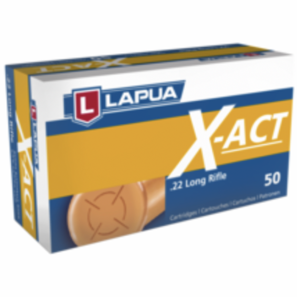 Lapua 22LR 40 Grain Lead Round Nose X-ACT (50)