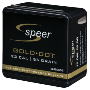 Speer 224 / 22 55 Gr Gold Dot Hollow Point (100)
