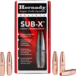 Hornady 30 Caliber 190 Grain Sub-X Bullet .308 Diameter 100 Count Box