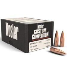 Nosler .308 / 30 155 Grain Hollow Point Boat Tail Custom Competition (100)