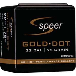 Speer .224 / 22 75 Gr Gold Dot Soft Point (100 ct.)