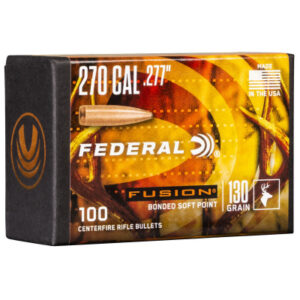 Federal .227 / 270 130 Grain Fusion Bonded SP Bullet (100 ct.)
